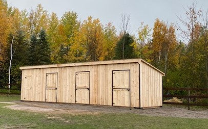 #HB470 12X36' Portable Row Barn W/Tack Room