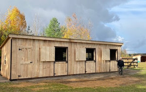 #HB470 12X36' Portable Row Barn W/Tack Room