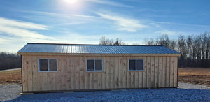 #HB480 18X36'  Portable Row Barn W/6ft Overhang