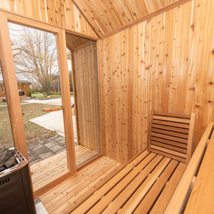 #HU6112 Pure Cube Hudson Sauna - Knotty Red Cedar