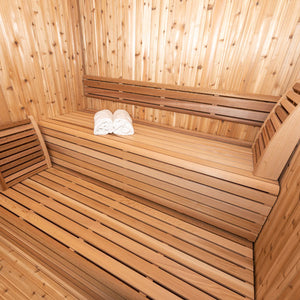 #HU6112 Pure Cube Hudson Sauna - Knotty Red Cedar