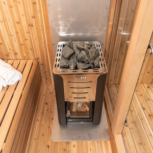 #HU6112 Pure Cube Hudson Sauna - Knotty Red Cedar