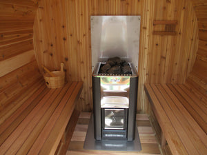 Cedar Barrel Sauna - Knotty Western Red