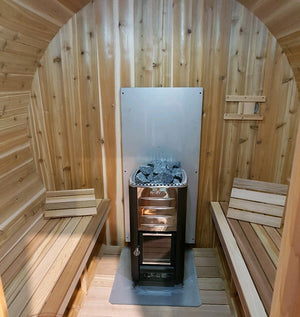 Cedar Barrel Sauna - Knotty Western Red