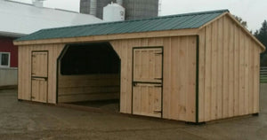 #HB465 12X32' Portable Row Barn/Run-In - Maxwell Garden Centre