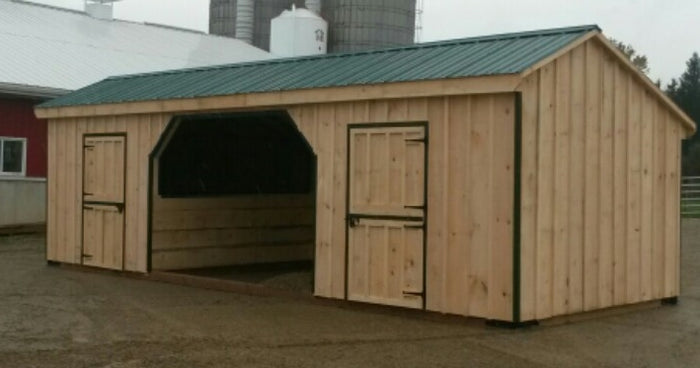 #HB465 12X32' Portable Row Barn/Run-In