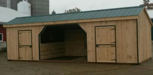 #HB465 12X32' Portable Row Barn/Run-In - Maxwell Garden Centre