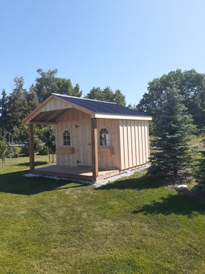 #112-V6 Garden Shed 8x12' Plus 6ft Veranda - Maxwell Garden Centre