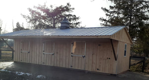 #HB480 18X36'  Portable Row Barn W/6ft Overhang - Maxwell Garden Centre