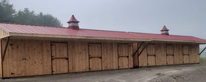 #HB480 18X36'  Portable Row Barn W/6ft Overhang - Maxwell Garden Centre