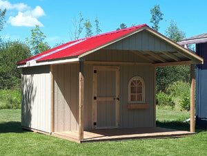 #112-V6 Garden Shed 8x12' Plus 6ft Veranda - Maxwell Garden Centre