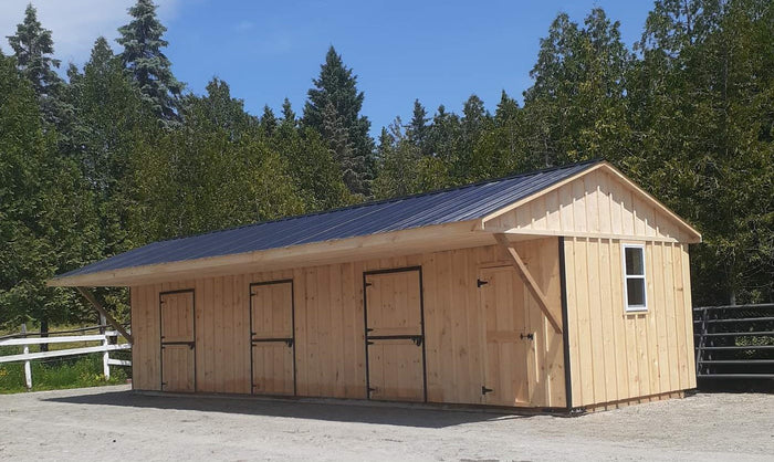 #HB480 18X36'  Portable Row Barn W/6ft Overhang