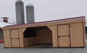 #HB465 12X32' Portable Row Barn/Run-In