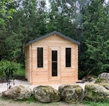 #CTC88W Georgian Cabin Sauna 8x8'