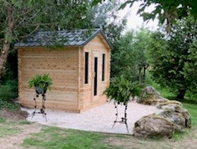 #CTC88W Georgian Cabin Sauna 8x8'
