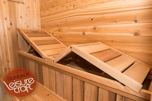 Clear Western Red Cedar Luna Sauna w/Porch - Maxwell Garden Centre
