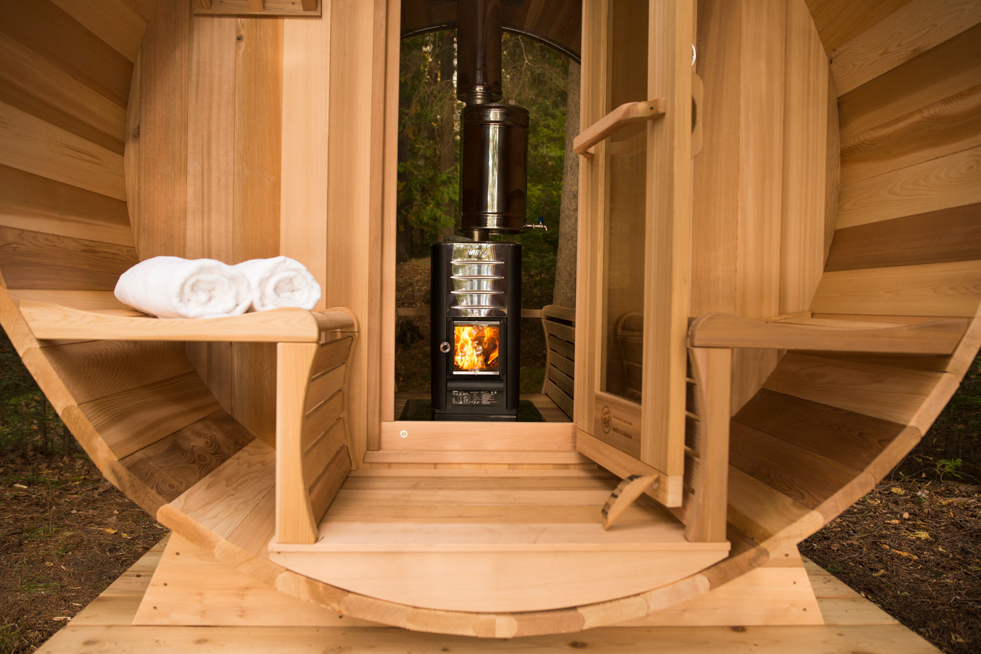 Panoramic View Barrel Saunas – Maxwell Garden Centre