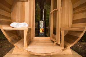 Panoramic View Barrel Saunas - Maxwell Garden Centre
