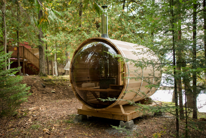 Panoramic View Barrel Saunas