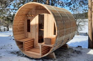 Cedar Barrel Sauna - Clear Western Red Cedar