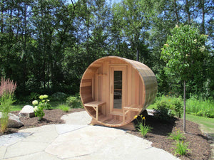 Cedar Barrel Sauna - Clear Western Red Cedar - Maxwell Garden Centre