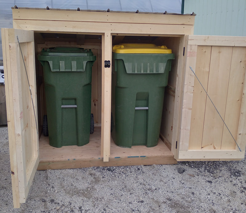 LGG465 Grey Highlands Garbage Bin Shed Maxwell Garden Centre