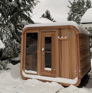 Clear Western Red Cedar Luna Sauna - Maxwell Garden Centre