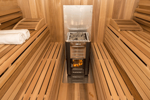 Clear Western Red Cedar Luna Sauna - Maxwell Garden Centre