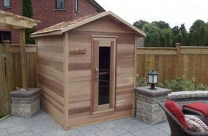 Outdoor Red Cedar Cabin Sauna - Maxwell Garden Centre