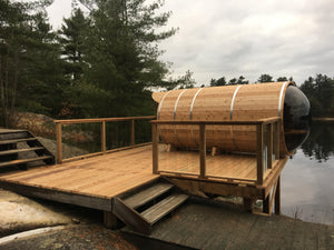 Panoramic View Barrel Saunas