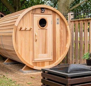 Cedar Barrel Sauna - Clear Western Red Cedar - Maxwell Garden Centre